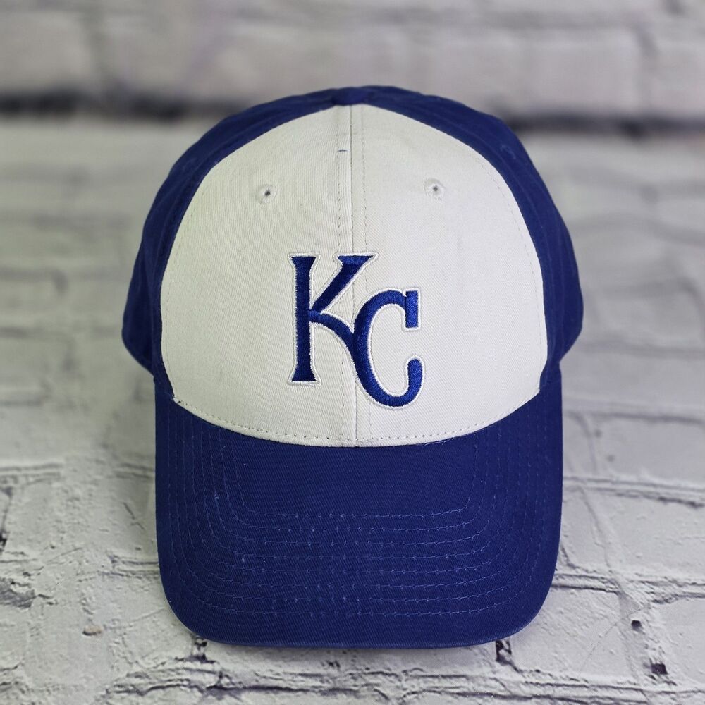 Kansas City Royals Fan Favorite Adjustable Hat Cap Men MLB Baseball White Blue